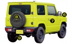 EXEA Only for Suzuki Jimny JB74 Exclusive Accessory Door Handle Bottom Accessory Case Storage in Car Practical EE-215 